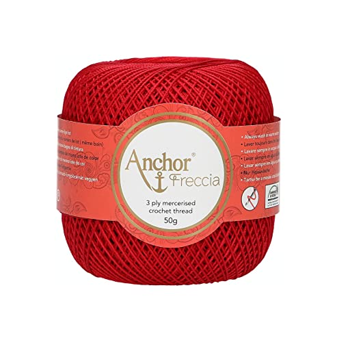 Anchor 4771012 00047 Yarn, Cotton, Red