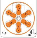 Siemens Signia Hörgerätebatterien Typ 13 (PR48, Orange) – 30 Stück (5 x 6) – Zink-Luft Batterien 1,4V – extra Lange Laufzeit & zuverlässige Leistung – Original Siemens Qualität