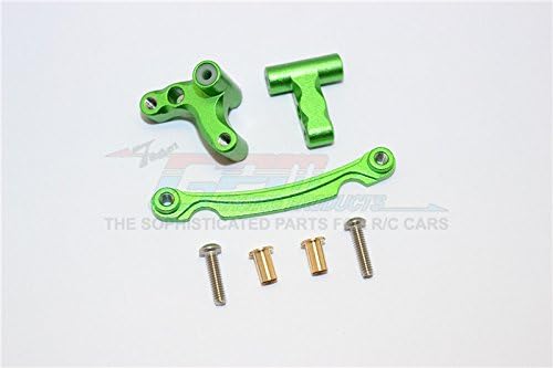 Axial Yeti Jr. Score Trophy Truck (AX90052) / Yeti Jr. Maverick (AXI90069) Upgrade Parts Aluminum Steering Assembly - 3Pcs Set Green