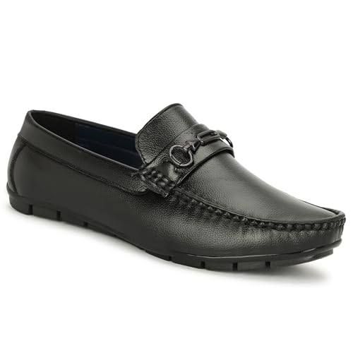 Image of TROTUS Men's Loafer for Men | Stylish & Comfortable with Soft Cushioned Insole | Hand-Stitched Design for Trendy