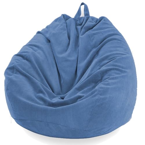 Funda para puf (sin relleno) para almacenamiento de animales de peluche, lavable, ultrasuave, de pana, para organizar juguetes de peluche o textiles para mascotas, perros y gatos, camas perezosas