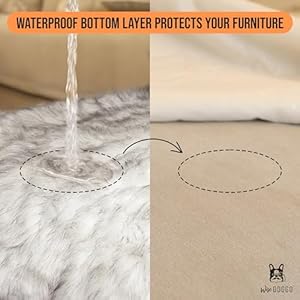   Pawsh-Faux-Fur-Dog-Blanket-Extra-Large-Waterproof-Dog-Blanket-for-Couch-Bed-Car-Crate-Ultra-Soft-Waterproof-Throw-Blanket-for-Dogs-Grey-White