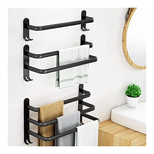 Porte-serviettes spatial mat de 50 cm pour optimiser les petites douches - 2