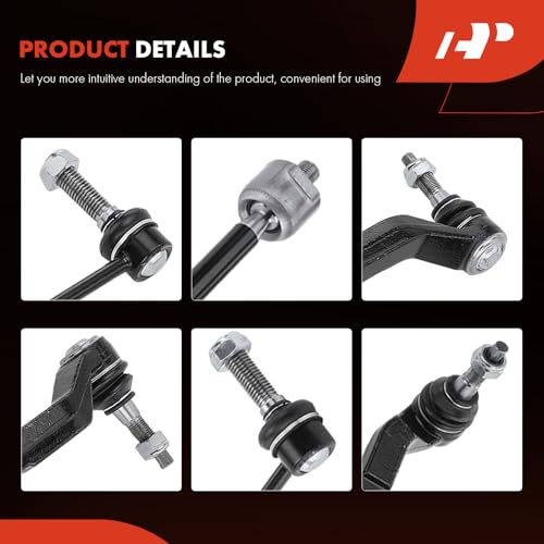 A-Premium 6Pcs Front Suspension Kit, Sway Bar Link, Inner & Outer Tie Rod End, Compatible with Dodge Charger 2011-2015 & 2017, Chrysler 300 2011-2014, AWD Only by A-Premium - Used condition - Image 7
