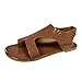 Dasongff Nu Pied Femme ete Pas Cher Sandales décontractées plates romaines à bout couvert Casual de couleur unie pour dames Sandale Plateforme Femme Talon
