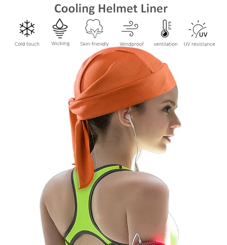 SUZALA Gorro absorvente de suor - forro de capacete refrescante - forro respirável para capacete par