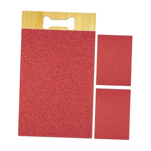 Lima de uñas para perros herramienta de madera roja de 40x22cm
