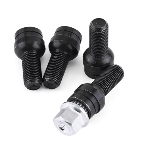 Tuercas antirrobo de aleación negra M14x1.5 para llantas de aleación Audi A4