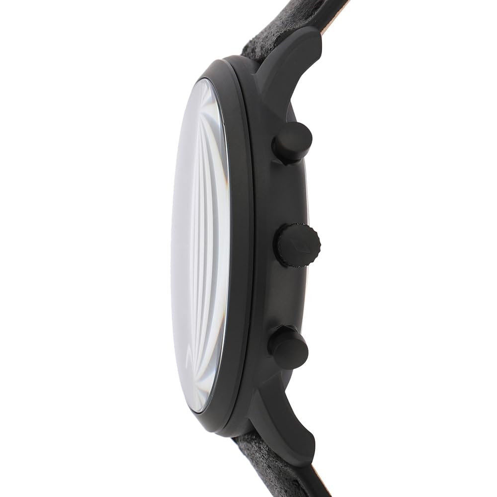 Fossil Orologio Neutra da uomo, movimento cronografo al quarzo con cinturino in pelle