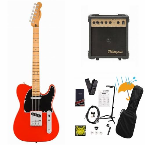 Fender/Player II Telecaster Maple FB Coral Red GLM^[ PG-10AvtGLM^[S҃ZbgR