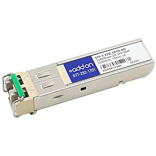 Image of Addon-Networking SFP+ Transceiver Module, LC Single Mode (SFP-1.25G-ZX70-AO)