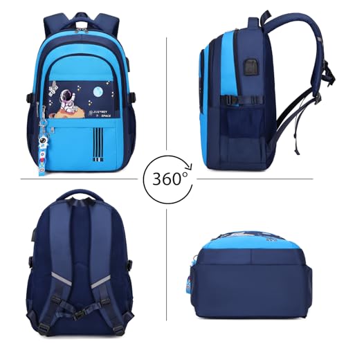 Image of ACESAK Backpack for Boys - Boy Backpack Schoolbag for Boys Kids Teens Girls Elementary Middle School Bags, Waterproof Lightweight Kids Bookbag Backpacks Casual Daypack with Lunch Bag Set