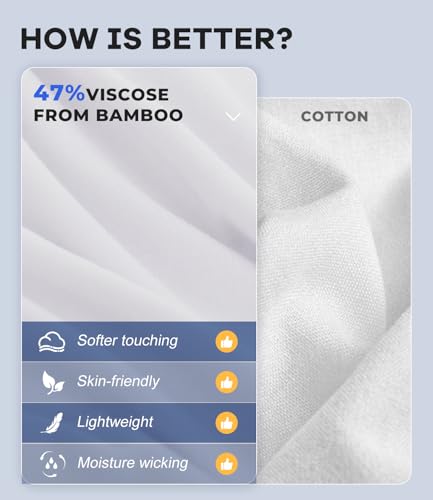 BAMBOO COOL Men's V-Neck Undershirts Soft Stretch T-Shirts,Breathable and Moisture-Wicking Tees for Men 3 Pack2