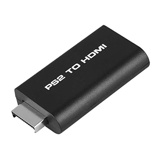 ZHIYUEN® Video AV-adapter för Sony Playstation 2 PS2 till HDMI-omvandlare med 3,5 mm ljudutgång, för HDTV HDMI-skärm