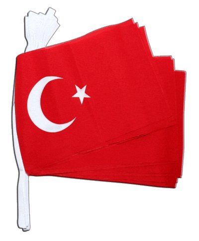 Guirlande drapeau Turquie Digni de 5,9 m pour vos soirées de match