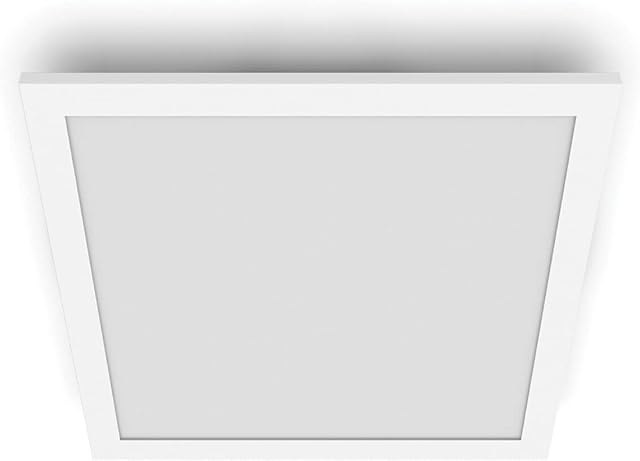 Philips LED Panel Square Ceiling Light 27K 12W, Warm White. for Indoor Lighting, Livingroom and Bedroom