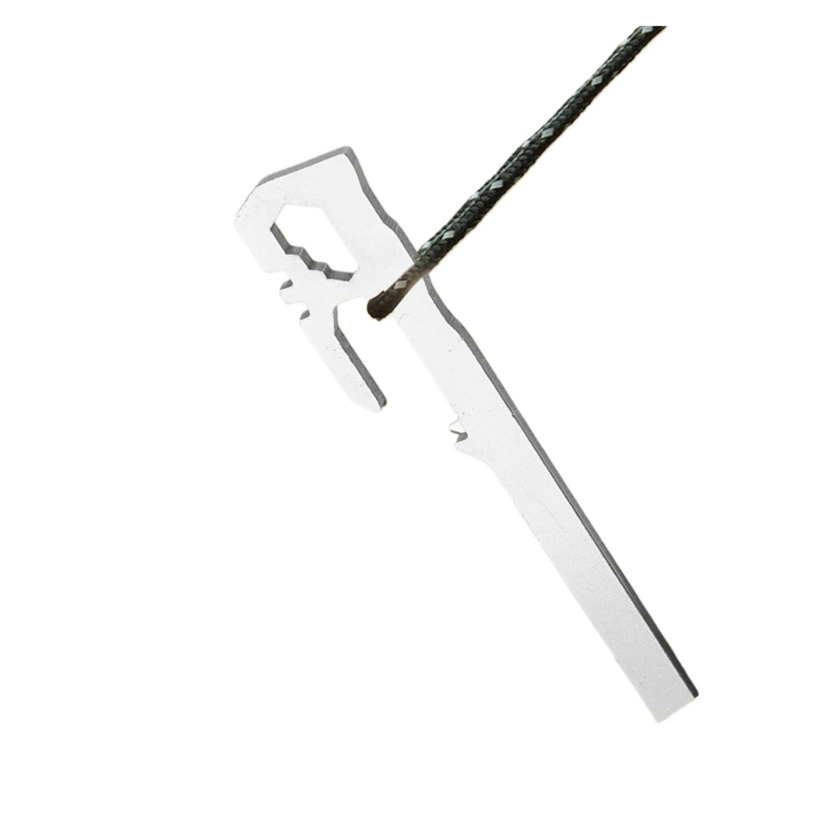 Piquetas Camping Estacas de Acero Inoxidable for Tienda campaña, Clavos for Suelo jardín, Clavijas for Dosel for Senderismo, toldos Playa, Hamaca, púas Metal para Camping(10PCS)