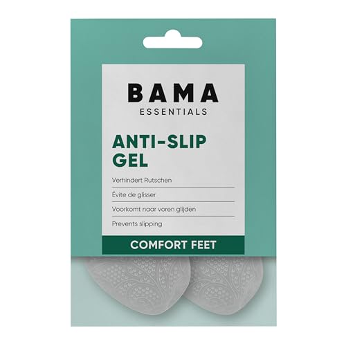 Bama Plantillas de gel antideslizantes – Plantillas de gel ultrafinas que proporcionan agarre y evitan que se salgan, ideales para tacones altos para adultos, 1 par