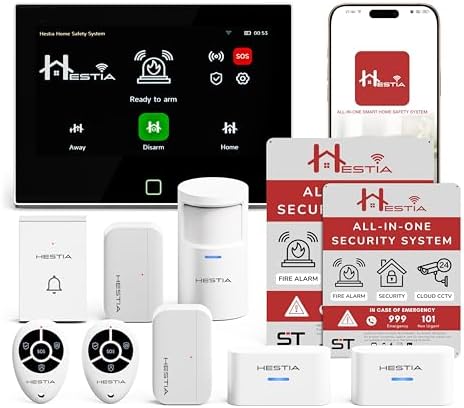 HESTIA 7 Inch HD Ultimate Smart Home Security Bundle, No Monthly ...