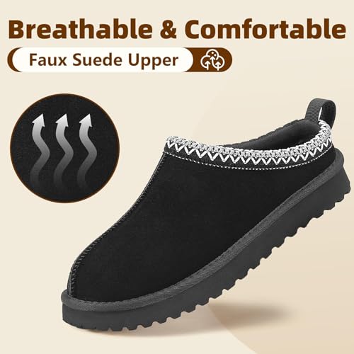 Mishansha Women’s Winter Slippers Warm Fleece Lined Home Slipper, Cozy Indoor Outdoor House Shoes with Non-Slip Sole2