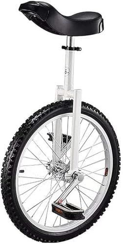 Brfveob 一輪車 組み立て式 競技用 大人用 子供用 学生用 16/18/20インチ (ホワイト,16インチ)
