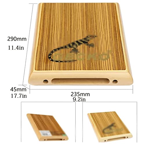 Tambor de mano plano de madera LIOONS con funda de transporte miniatura 2