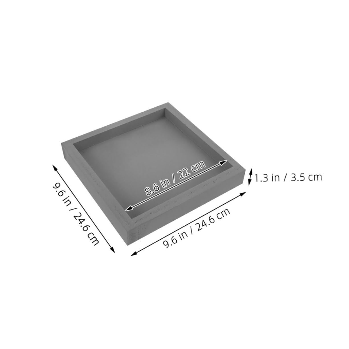SHINEOFI Vassoio per Piante Quadrato: Base in Plastica per Vasi di Fiori per La Raccolta dell'Acqua - Vassoio di Drenaggio per Piante da E da Giardino
