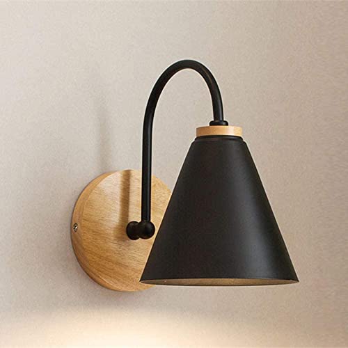 Aplique de pared madera E27 de estilo nórdico para iluminación de salón 2