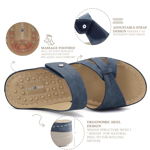 Ortho+rest Women Orthotic Slides Comfortable Orthopedic Sandals Walking Sandals with Arch Support3