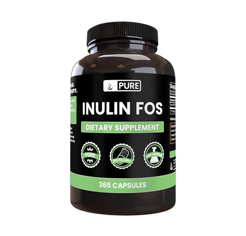 PURE ORIGINAL INGREDIENTS Inulin (365 Capsules) No Magnesium Or Rice Fillers Always Pure Lab Verified