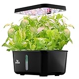 Hydroponics Growing System：8Pods Herb Garden Planter Indoor Kit with Automatic Timer, Germination Kit with LED Grow Light, Height Adjustable, Perfect Indoor Garden Gift for Mom/Girl/Wife/Girlfriend