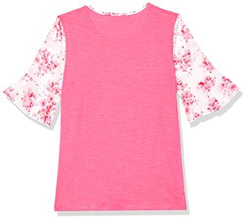 Image of EASYBUY Girl's Regular T-Shirt (SU21RA21GY Rose Pink 12Y)