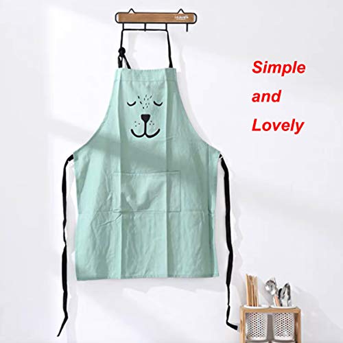 2-Pack-Cotton-Adjustable-Parent-and-Child-Apron-with-Pockets-Mommy-and-Me-Matching-Set-BakingPainting