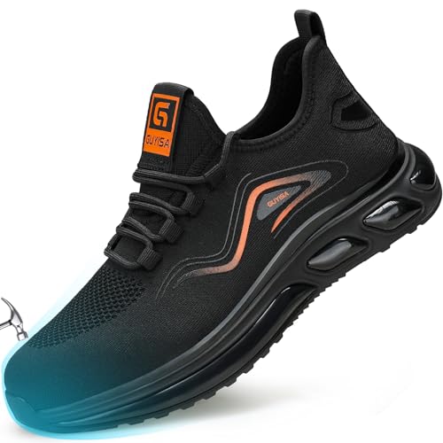Image of LAoutun Steel Toe Shoes for Men Safety Work Sneakers Lightweight