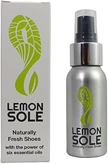Lemon Sole - POWERFUL & NATURAL Shoe Freshner & Deodoriser with 6 Essential