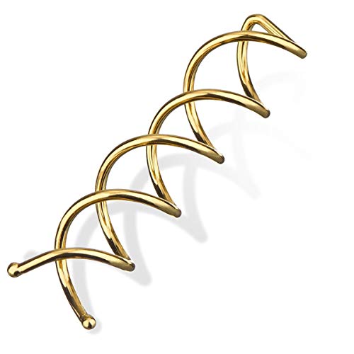 Minkissy Spirale Bobby Haarnadeln Spin Pins für Haare 20 Stück Brötchen Twist Screw Haarspange Blonde Hochsteckfrisur Haarschmuck Chaotisch Brötchen Werkzeug (Gold)