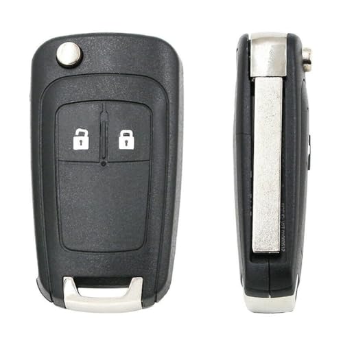 Boîtier de clé Pliante 2 Boutons Remplacement Coque de Voiture étuide la clé Pliante Key à Distance sportage pour Opel Astra J Corsa E Cascade Zafira Karl...