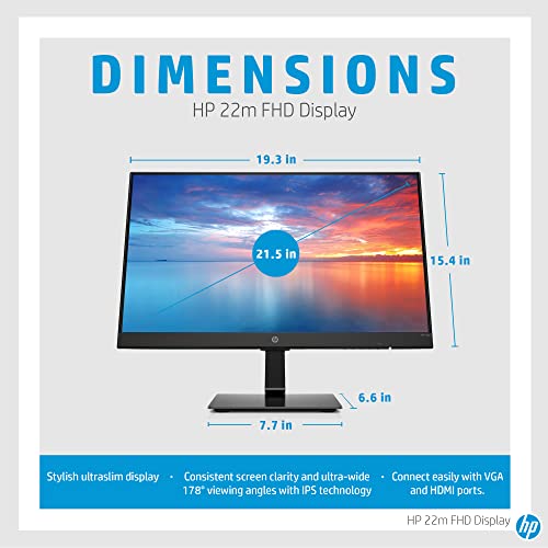 HP-22m-Monitor-215-inch-Full-HD-1080p-IPS-LCD-5ms-Anti-GlareLow-Blue-Light-Mode-Tilt-Adjustment-Ultra-Wide-Viewing-Angles-up-to-178-Degrees-1-x-HDMI-1-x-VGA-Black