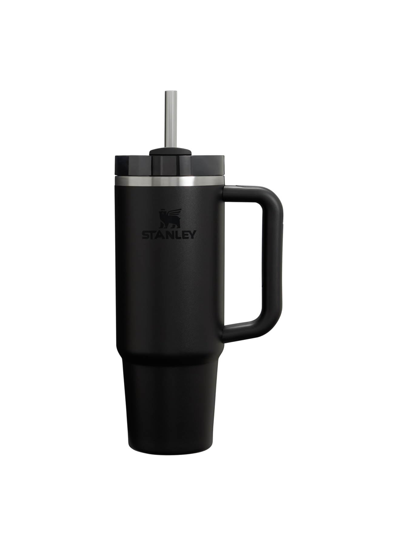 Stanley Quencher termos ze słomką, czarny, 0,89 l