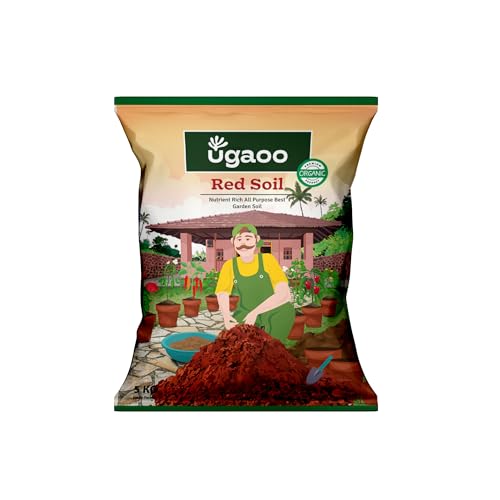 Image of UGAOO Garden Red Soil for All Vegetables, Fruits, Flowers, Trees shrubs, and House Plants - 5 Kg