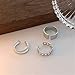 3 Pcs Vintage Ring Set Simple Open Toe Rings Adjustable Finger Ring Fashionable Jewelry Gifts For Women