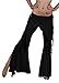 Belly Dance Lycra Yoga Pants | Pera Pants (Small/Medium, Black)