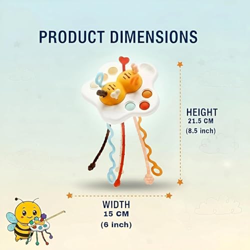 Image of Brand Conquer Montessori Toys for 1 Year Old Boy, Toddler Fidget Sensory Airplane Travel Toys for Toddlers 1-3 - Toddler Stocking Stuffers One Year Old Boy Birthday Gift (Pull String Toy)