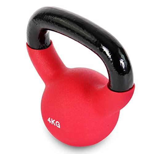POWRX Kettlebell ghisa 4 kg - Rivestimento in