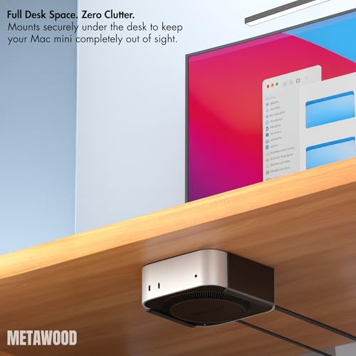 Image of Mac mini Stand (Mount to a Wall, Monitor, or Desk) | Heat Dissipation Design