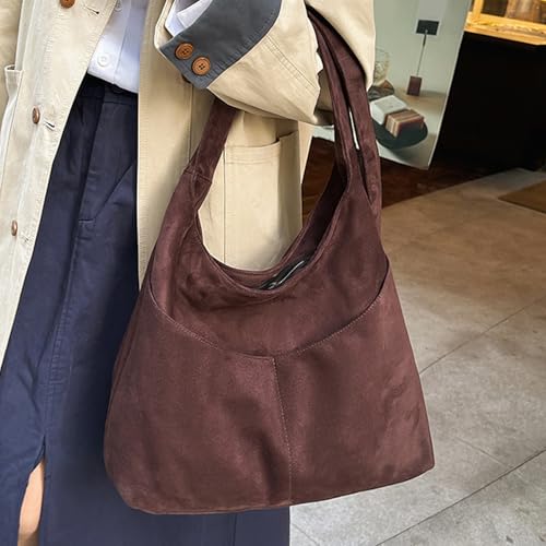 Sac en daim de qualité supérieure, l'élégance texturée d'un grand cabas à bandoulière chic - 3