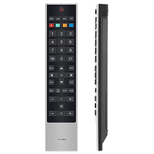 UNOCAR RC-3910 Smart Remote Replacement for Toshiba Freeview Smart 4K UHD LED LCD TV, Toshiba 19 22 26 32 37 40 46 inch 1080p Smart TV, 19BV500B 22BV500B 32BV700B 37BV700B 40KV700B