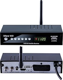 HD FULL HD Satellite freeview TV Receiver, Built in Wi-Fi, USB Recorder, YouTube&IPTV Apps. Compatible for FREESAT, SKY, VIRGIN Dishes, NOT SKY Q. 7xButton SCART & HDMI Digital Set Top Box