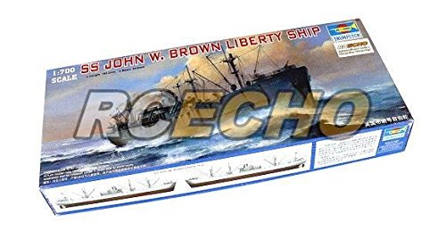 Maquette militaire 1/700 Trumpeter SS John W Brown Liberty Ship 05756 modèle réduit de bateau