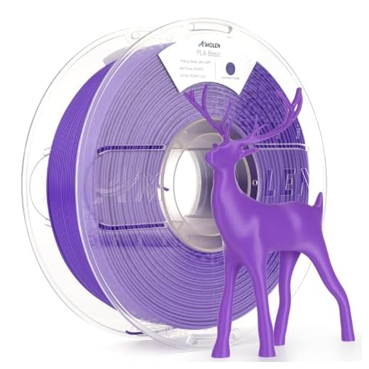AMOLEN 3D Printer Filament PLA, True High Speed 600mm/s 1.75mm PLA Filament Lavender Purple PLA, 1KG/2.2lb, Dimensional Accuracy +/- 0.02 mm, Smooth & Non-Tangle, Fits for Most FDM 3D Printer